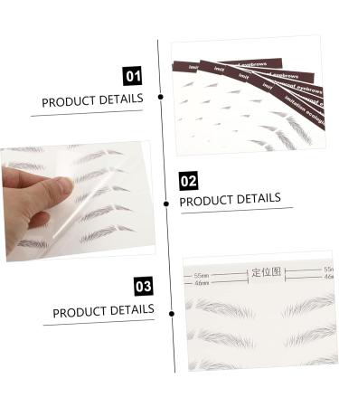 Beavorty 12 pcs eyebrow stickers makeup stickers 3D Hair-Like Eyebrows Stickers Miss - Buy Online on GoSupps.com