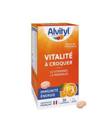 Alvityl - Vitality chewable tablets - 12 vitamins and 6 minerals - adults - 30 tablets