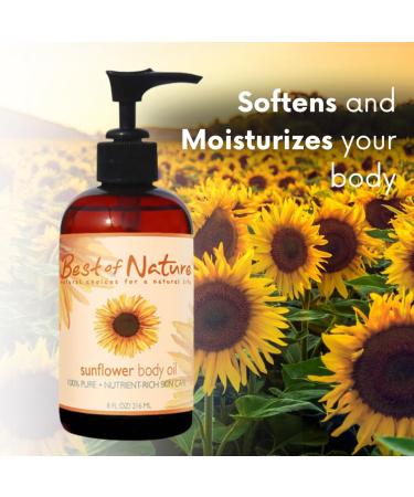 Best of Nature 100% Pure Sunflower Massage Oil Lightweight Deep Moisturizing Unscented Oil for Skin Body & Massage Nourishing Hydration for Hair & Face Half Gallon (64 fl oz) 64 Fl Oz (Pack of 1) - Buy Online on GoSupps.com