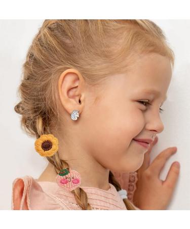 Baby Hair Clips for Newborns | No Slip Tiny Bow Barrette Set - 5 Pieces Mini Hair Accessories for Toddler Girls - Buy Online on GoSupps.com