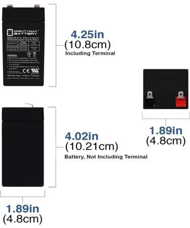 Mighty Max 4V 4.5Ah SLA Battery for Fi-Shock Electric Fence | Reliable International Shipping - Buy Online on GoSupps.com