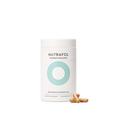 Nutrafol Womens Balance Menopause Supplement, Clinically Proven Hair Growth Supplement for Visibly Thicker Hair and Scalp Coverage Through Menopause (1-Month Supply Bottle) 120 Count (Pack of 1)