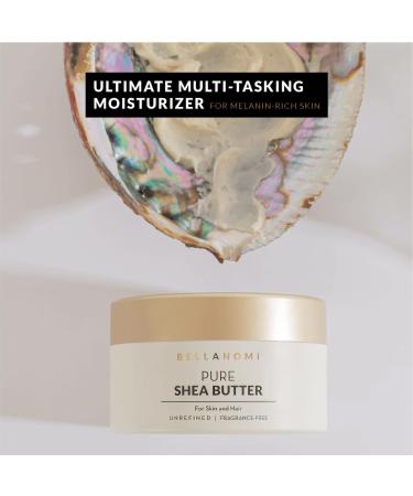 Bellanomi 100% Pure African Raw Shea Butter for Hair & Skin Organic Formula Unscented Moisturizing Body Butter for Dry Skin Hair and Nails (3.4 oz) - Buy Online on GoSupps.com