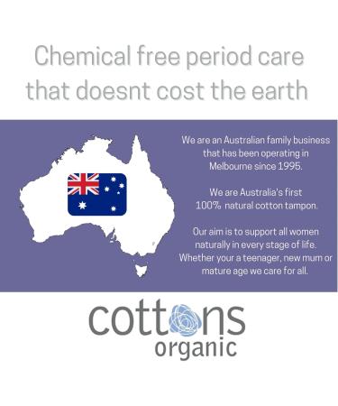 Cottons Organic Cotton Overnight Sanitary Pads for Women - Hypoallergenic & Breathable - Heavy Flow - 10 Count - Buy Online on GoSupps.com
