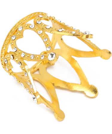 LANTRO JS Gold Alloy Crown Nail Art Pen Holder Display Stand | Premium Manicure Tools for Professionals - Buy Online on GoSupps.com