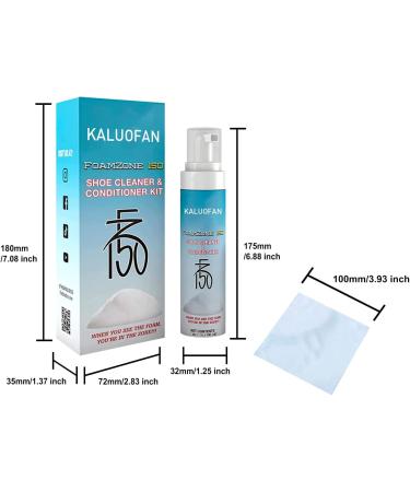 Kaluofan Fz150 Shoe Cleaner Kit - Foamzone 150 Shoe Cleaning Set with Brush and Towel - Buy Online on GoSupps.com