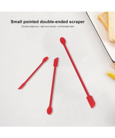 Mini Silicone Spatula with Long Handle & Double-Headed Design - Perfect for Jam Cosmetics & More (Red) - Buy Online on GoSupps.com