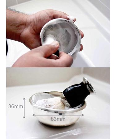 Haryali London Stainless Steel Shaving Bowl 3.2 Large Foaming Soap Shell for Men & Women | Durable Wet Shaving Bowl to Keep Foam Warm - Buy Online on GoSupps.com