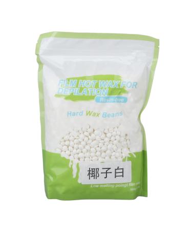 17.6 oz Hard Wax Beads for Hair Removal Low Temperature Waxing for Women Men Women and Men (Coconut White)