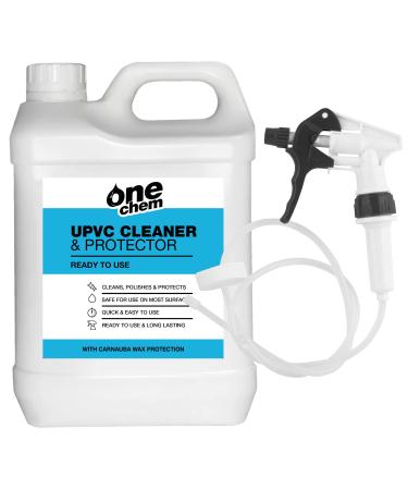 One Chem UPVC Cleaner & Protector 2.5L Plus Long Hose Trigger - Cleans Polishes & Protects - Ready To Use