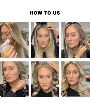 Heatless Curling Rod Headband for Long Hair - No Heat Sleeping Hair Rollers for Soft, Shiny Waves - DIY Hair Styling Set - Buy Online on GoSupps.com