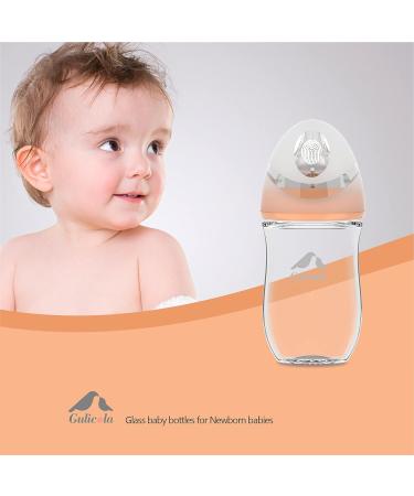 Gulicola Natural Baby Bottle Nipples - Breast-Like, Anti-Colic, Wide-Neck, Slow Flow (0m+ S) - 3 pcs - Buy Online on GoSupps.com