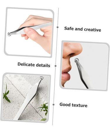 Beaupretty 4 Pcs Stainless Steel Nose Hair Trimmer Set - Nose Hair Remover & Tweezers for Men - Precision Brow & Nasal Hair Clippers - Buy Online on GoSupps.com