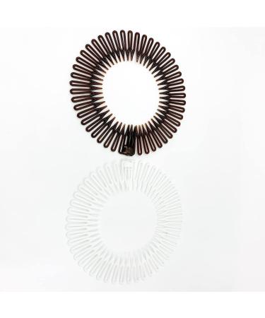 Doromy 16Pcs Full Circular Stretch Comb Headband Set for Women - Hair Wrap Holder for Yoga, Sports, and Daily Wear - 4 Designs Available - Buy Online on GoSupps.com