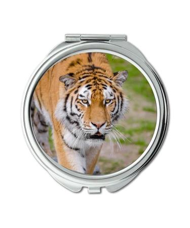YENDOSTEEN Mirror Compact Mirror animal big cat safari pocket mirror portable mirror