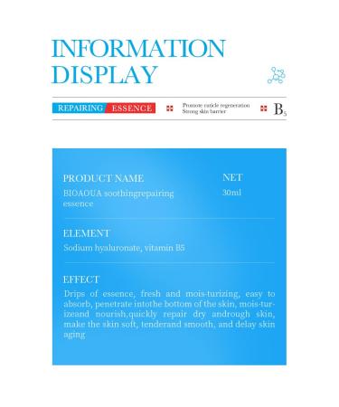 BIOAQUA Hyaluronic Acid & Vitamin B5 Face Essence - Soothing Moisturizing Skincare for Pore Reduction - 30ml/1fl.oz - Buy Online on GoSupps.com