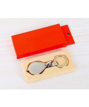 Portable Magnifying Glass 30mm All-Metal Silver Folding Mini-Key Pocket Pocket Magnifier - Buy Online on GoSupps.com