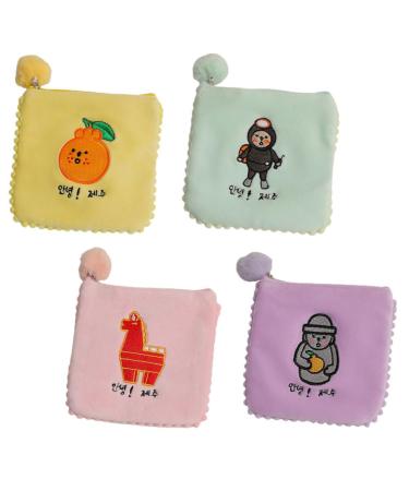 Gleavi 4 pieces of compact tampon holder Reusable sanitary holder multifunctional tampon holder pocket for daily use delicate period pocket fabric travel portable fruit