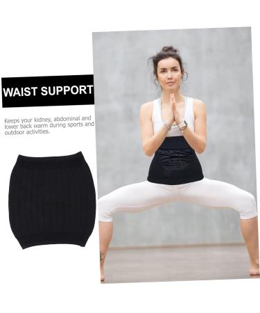 FRCOLOR Warm Wool Cashmere Kidney & Lumbar Support Belt - Winter Stomach Binder & Back Brace - XL Black - Buy Online on GoSupps.com