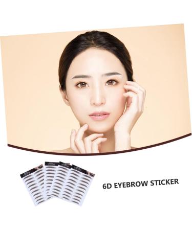 BIUDECO 6d Eyebrows Stickers 4pcs Eyebrow Stickers Water Proof Stickers Eyebrow Makeup 6d Hair-like Eyebrows Stickers 3d Bionic - Buy Online on GoSupps.com