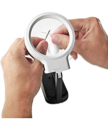 Magnifying Glass Led Lighted Hands Free Magnifying Glass with Light Stand - 3X 4.5X Large Portable Illuminated Magnifier for Reading Inspection Soldering Needlework Repair Hobby & Crafts Better - Buy Online on GoSupps.com
