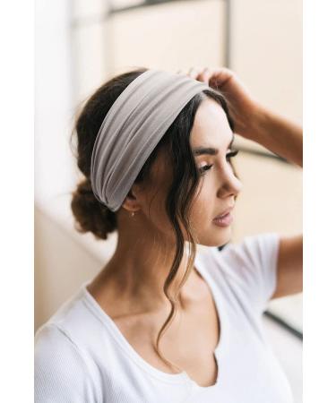 4-Pack Women's Elastic Hair Bands - Boho Knot Head Wraps for Yoga & Running - Single Color - Buy Online on GoSupps.com