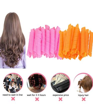 EQARD Heatless Hair Curlers Kit - No Heat Spiral Curls Rollers (36 Pack) for DIY Home Salon Styling - Buy Online on GoSupps.com