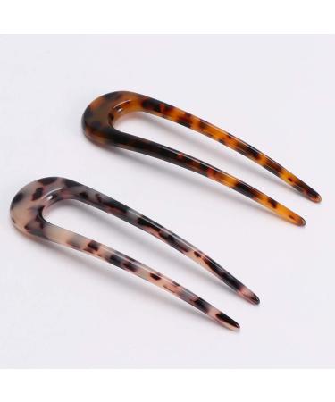 Frcolor 2 Pieces U-Form Hair Fork - Elegant Hair Jewelry for Women & Girls | Perfect for Daily Wear Festivals & Gifts - Buy Online on GoSupps.com