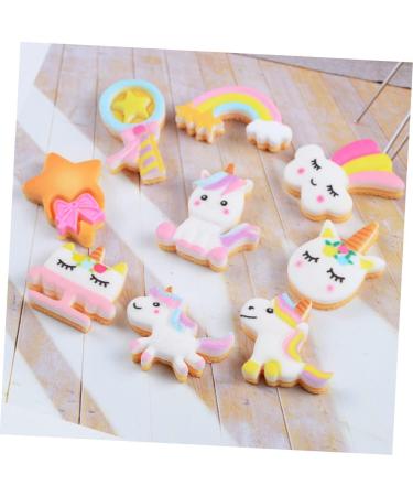 NUOBESTY Hair Ties 50pcs Rope Kids Hair Handmade Shape Cartoon Number Diy Brooch Accessories Phone Case As Shown 2.1*1.7cm - Buy Online on GoSupps.com