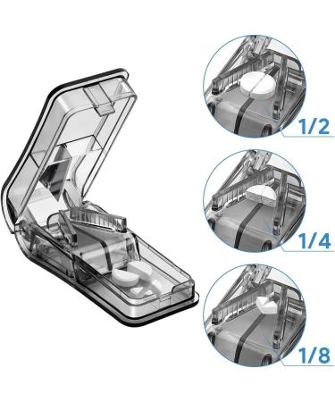 Pill Cutter 2-in-1 with Blade & Storage Compartment - Portable Splitter for Large Pills - Buy Online on GoSupps.com