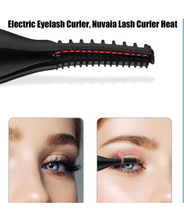 Nuvaia Lash Curler Lash Lift Pro Electric Eyelash Curler Nuvaia Lash Curler Heat Heated Eyelash Curler Nuvaia Heated Lash Curler For Girls Women Quick Heating Curling (Black) - Buy Online on GoSupps.com