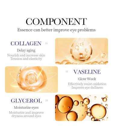 Age Correcting Eye Cream - Anti-Aging Hyaluronic Acid Collagen & Caffeine for Wrinkles Dark Circles & Puffiness - Firm & Lift Your Eyes - Buy Online on GoSupps.com