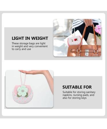 Healifty Tampon Portable Rose Bag | Sanitary Organizer for Menstrual Products | Travel Floral Pouch for Women and Girls | Compact Holder for Tampons, Pads, and Napkins - Buy Online on GoSupps.com