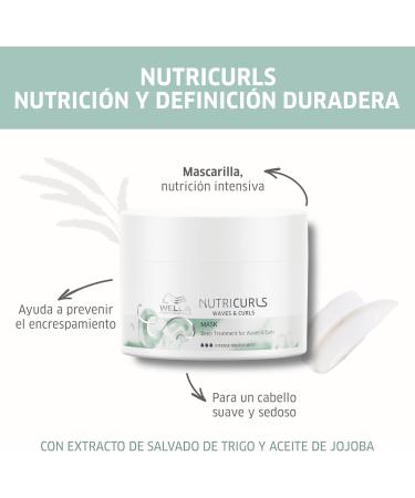 Wella Professionals Nutricurls Deep Nourishing Anti-Frizz Mask for Wavy and Curly Hair 150ml - Buy Online on GoSupps.com