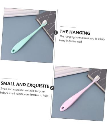 FRCOLOR 2pcs Infant Toothbrush Set - Baby Tooth Cleaner | Perfect Baby Shower Gift - Buy Online on GoSupps.com