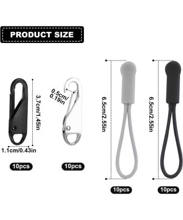 20-Piece Two-Colored Metal Zippers for Repair - Ideal for Coats Suitcases Jeans & Bags - Buy Online on GoSupps.com