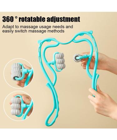 Shop Handheld Neck Massage Device - Pain Relief & Muscle Relaxation | Blue 1PC - International Shipping Available - Buy Online on GoSupps.com