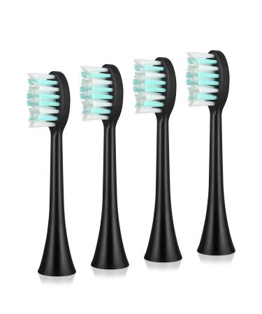 Kingeroes Replacement Brush Head  4 Brush Heads in a Box  Black