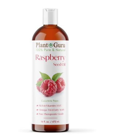 Raspberry Seed Oil 16 fl. oz. Virgin Unrefined Cold Pressed 100% Pure Natural - Skin Body And Face.