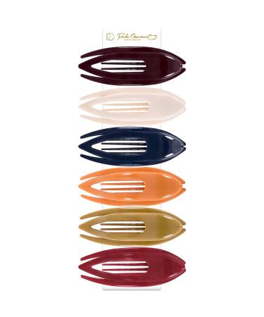 RC Roche 6 Pcs Women's French Hair Clips - No Slip, Strong Grip, Stylish Multicolor Accessory - Buy Online on GoSupps.com