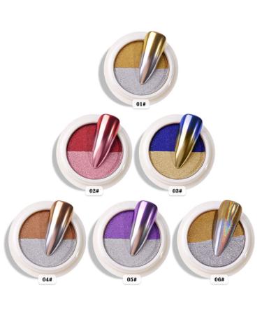 Shogpon Nail Glitter - Super Glossy Mirror Chrome Powder for Manicure & Nail Art - Gold & Silver Sparkle | Premium Glitter Decoration - Buy Online on GoSupps.com
