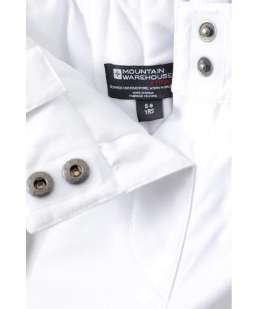 Mountain Warehouse Kids Ski Pants - 7-8 Years White | Boys & Girls Winter Salopettes - Buy Online on GoSupps.com