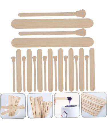 Fomiyes 300 Pcs Waxed Wooden Sticks for Kids - Hair Removal Makeup & Crafting | Multi-Functional Wax Spatula & Scraper - Buy Online on GoSupps.com