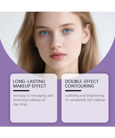 homomdy 2in1 contouring concealer stick moisturizing lightweight concealer waterresistant longlasting covering foundation hydrating and illuminating suitable for all skin tones natural*2 - Buy Online on GoSupps.com