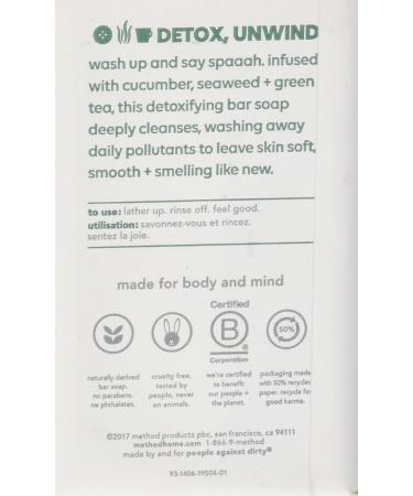 Buy METHOD Woman's Bar Soap Deep Detox - 170 GR | International Shipping Available - Buy Online on GoSupps.com