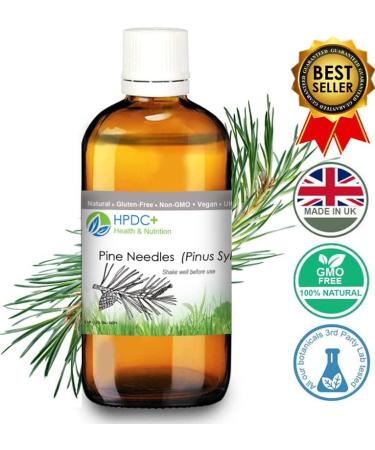 Pine Needles Liquid Extract Tincture with Vitamin C, Bioflavonoids, and Antioxidants - 100ml/3.38 fl oz - Buy Online on GoSupps.com