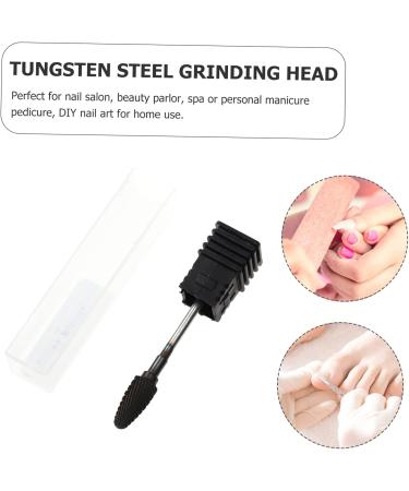 FOMIYES nail polisher Nail Grinding Head nail manicure kit nail grooming kits nail art drill bits nail kits nail carbide bit nail cuticle bit acrylic cylinder Tungsten steel electric nail 6.8x1.2cm Picture 2 - Buy Online on GoSupps.com