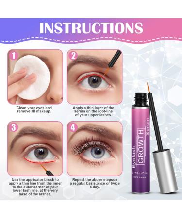 Lophe Eyelash Serum 5ml | Natural Lash & Brow Growth Serum | Hormone-Free Formula for Fuller & Longer Eyelashes & Eyebrows - Buy Online on GoSupps.com