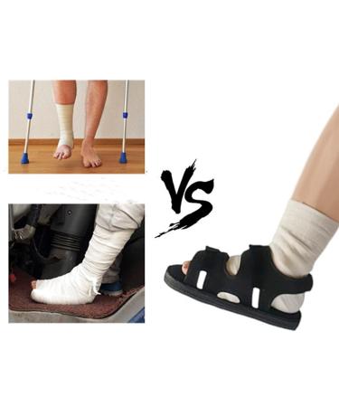 Post Op Shoe Walking Boot - Rehabilitation & Recovery for Foot Injuries Ankle Fractures Adjustable Strap Medium Size Fits Left/Right Foot - International Shipping Available - Buy Online on GoSupps.com