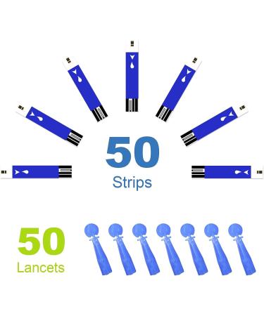ELERA Blood Glucose Test Strips & Lancets 50 Count Pack for Diabetes - Compatible with G-427B Monitor - Buy Online on GoSupps.com